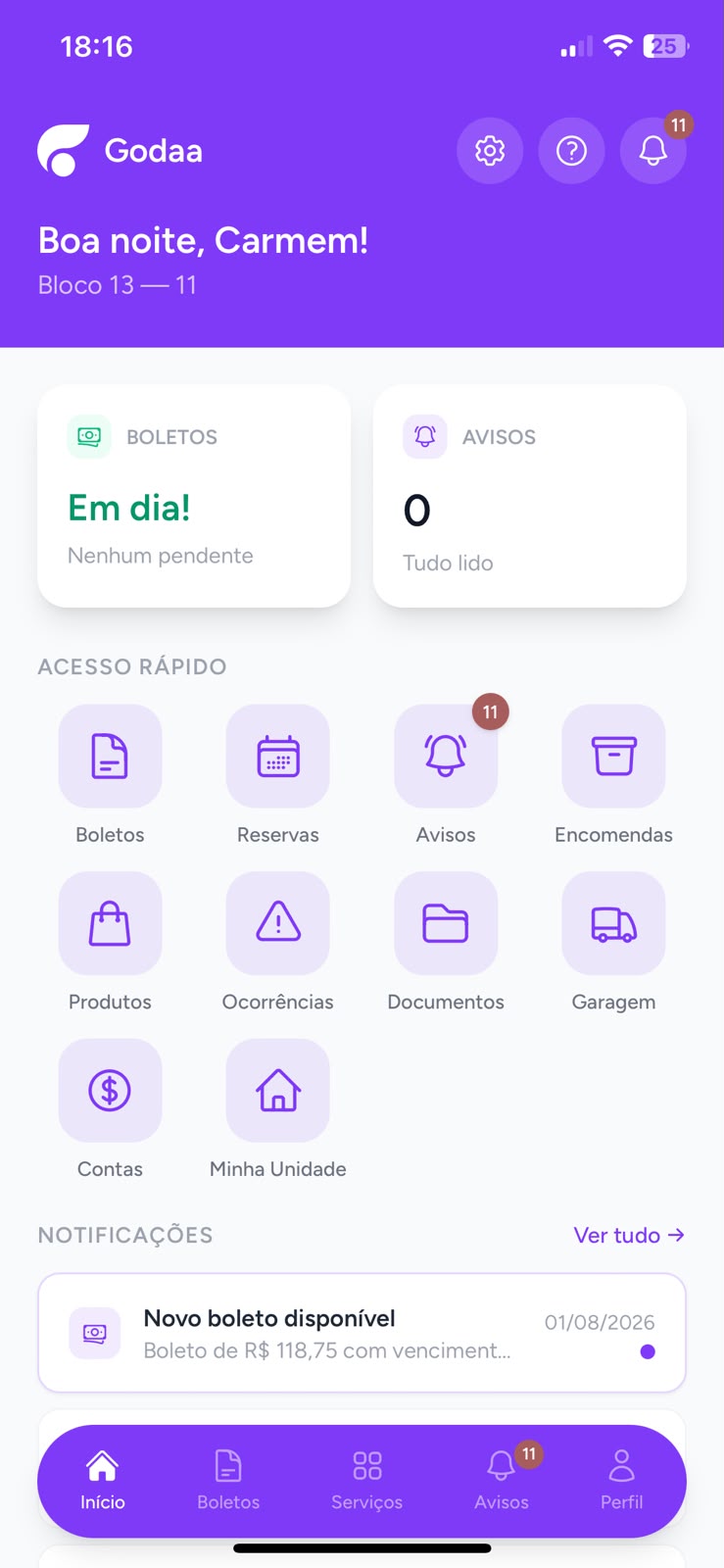 App do morador
